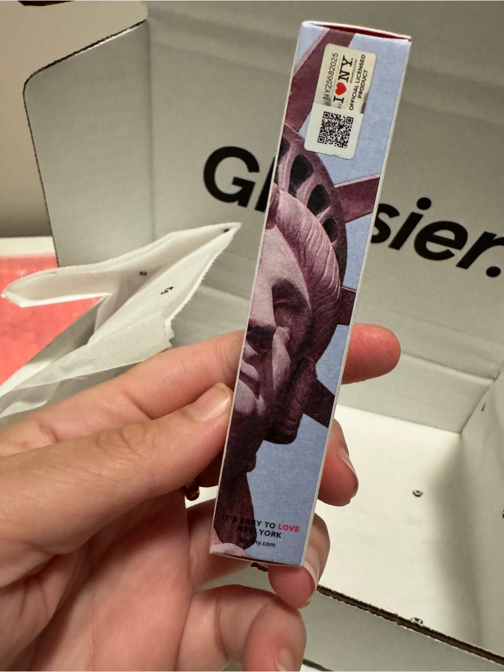NIB GLOSSIER I ❤️ NY Bundle: Balm DotCom, Sticker Sheet, Keychain, Sticker Pack - Picture 7 of 12